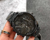 Diesel Mr Daddy 2.0 Chronograph Black Dial Black Steel Strap Watch For Men - DZ7396 Authentic Buy Shop Now