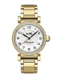 Coach Madison White Dial Gold Steel Strap Watch for Women - 14502397 Authentic Buy Shop Now