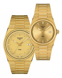 Tissot PRX Champagne Yellow Gold Dial Gold Steel Strap Watch for Men - T137.410.33.021.00 Authentic Buy Shop Now