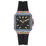 Guess Libra Black Dial Black Silicone Strap Watch For Women - GW0618L3 Authentic Buy Shop Now