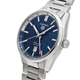 Tag Heuer Carrera Twin Time Blue Dial Silver Steel Strap Watch for Men - WBN201A.BA0640 Authentic Buy Shop Now