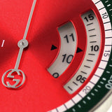 Gucci Grip Quartz Chronograph Red Dial Two Tone NATO Strap Watch for Men - YA157304 Authentic Buy Shop Now