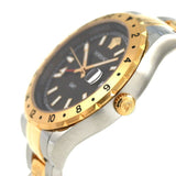 Versace Hellenyium Quartz Brown Dial Two Tone Steel Strap Watch For Men - V11040015 Authentic Buy Shop Now