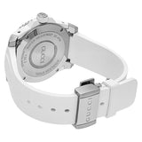 Gucci Dive Quartz White Dial White Rubber Strap Watch For Men - YA136330 Authentic Buy Shop Now