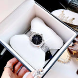 Gucci G Timeless Black Dial Silver Steel Strap Watch For Women - YA126502 Authentic Buy Shop Now