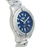 Breitling Avenger Automatic GMT 45 Blue Dial Silver Steel Strap Watch for Men - A32395101C1A1 Authentic Buy Shop Now