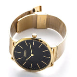 Hugo Boss Horizon Quartz Black Dial Gold Mesh Bracelet Watch For Men - HB1513735 Authentic Buy Shop Now