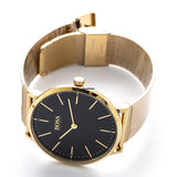 Hugo Boss Horizon Quartz Black Dial Gold Mesh Bracelet Watch For Men - 1513735 Authentic Buy Shop Now