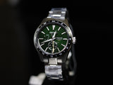 Seiko Presage Sharp Edged Series GMT Green Dial Silver Steel Strap Watch For Men - SPB219J1 Authentic Buy Shop Now