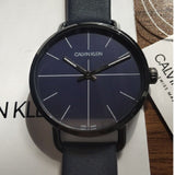 Calvin Klein Even Blue Dial Blue Leather Strap Watch for Men - K7B214VN Authentic Buy Shop Now