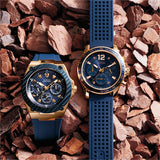 Guess Fleet Blue Dial Blue Rubber Strap Watch for Men - W0971G3 Authentic Buy Shop Now