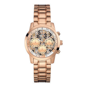 Guess Mini Sunrise Quartz Rose Gold Dial Rose Gold Steel Strap Watch For Women - W0448L9 Authentic Buy Shop Now