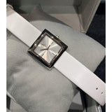 Calvin Klein Mark Silver Dial White Leather Strap Watch for Women - K3R231L6 Authentic Buy Shop Now