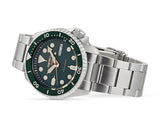 Seiko 5 Sports Automatic Analog Green Dial Silver Steel Strap Watch For Men - SRPD63K1 Authentic Buy Shop Now