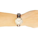 Burberry The Classic Gold Dial Brown Leather Strap Watch for Women - BU10114 Authentic Buy Shop Now