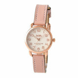 Coach Delancey Cream Dial Blush Pink Leather Strap Watch for Women - 14502750 Authentic Buy Shop Now
