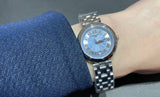 Tissot Bellissima Small Lady Light Blue Dial Silver Steel Strap Watch for Women - T126.010.11.133.00 Authentic Buy Shop Now