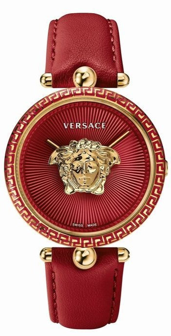 Versace Palazzo Empire Red Dial Red Leather Strap Watch for Women - VCO120017 Authentic Buy Shop Now
