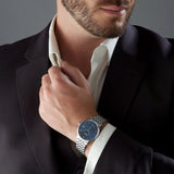 Hugo Boss Corporal Blue Dial Silver Steel Strap Watch for Men - 1513642 Authentic Buy Shop Now