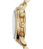 Michael Kors Runway Quartz Orange Dial Gold Steel Strap Watch For Women - MK5930 Authentic Buy Shop Now