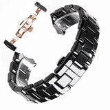 Emporio Armani Ceramica Quartz Black Dial Black Steel Strap Watch For Women - AR1402 Authentic Buy Shop Now