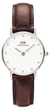 Daniel Wellington Classy Bristol White Dial Brown Leather Strap Watch For Women - DW00100070 Authentic Buy Shop Now