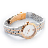 Marc Jacobs Peeker Silver Dial Two Tone Steel Strap Watch for Women - MBM3375 Authentic Buy Shop Now