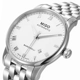 Mido Baroncelli II Automatic White Dial Silver Steel Strap Watch For Men - M8600.4.26.1 Authentic Buy Shop Now