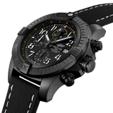 Breitling Avenger Chronograph 45mm Night Mission Black Dial Black Nylon Strap Watch for Men - V13317101B1X1 Authentic Buy Shop Now