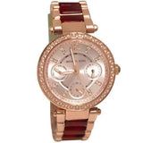 Michael Kors Parker Rose Gold Dial Two Tone Steel Strap Watch for Women - MK6239 Authentic Buy Shop Now