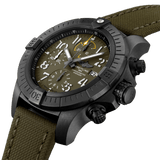 Breitling Avenger Chronograph 45mm Green Dial Green Nylon Strap Watch for Men - V13317101L1X1 Authentic Buy Shop Now