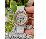 Michael Kors Ceramic White Dial White Steel Strap Watch for Women - MK5269 Authentic Buy Shop Now