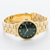 Marc Jacobs Baker Green Dial Gold Steel Strap Watch for Women - MBM3245 Authentic Buy Shop Now