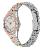 Michael Kors Harlowe Three-Hand Mother of Pearl White Dial Tri Tone Steel Strap Watch for Women - MK4846 Authentic Buy Shop Now