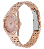 Michael Kors Harlowe Three-Hand Rose Gold Dial Rose Gold Steel Strap Watch for Women - MK4845 Authentic Buy Shop Now
