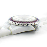 Chanel J12 Quartz Diamonds Mother of Pearl White Dial White Steel Strap Watch for Women - J12 H3243 Authentic Buy Shop Now