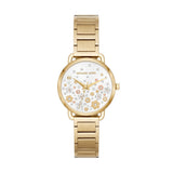 Michael Kors Portia Quartz White Dial Gold Steel Strap Watch for Women - MK3840 Authentic Buy Shop Now