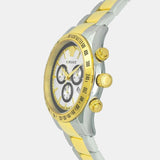 Versace Classic Chronograph Quartz Silver Dial Two Tone Steel Strap Watch For Men - VEV700519 Authentic Buy Shop Now