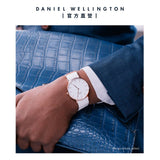 Daniel Wellington Classic Dover White Dial White Nylon Strap Watch For Women - DW00100309 Authentic Buy Shop Now