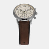 Fossil Neutra Chronograph White Dial Brown Leather Strap Watch for Men - FS6022 Authentic Buy Shop Now