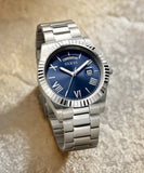 Guess Connoisseur Blue Dial Silver Steel Strap Watch for Men - GW0265G7 Authentic Buy Shop Now