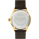 Movado Heritage Calendoplan Beige Dial Brown Leather Strap Watch for Men - 3650003 Authentic Buy Shop Now