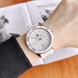 Michael Kors Runway Quartz White Dial White Rubber Strap Watch For Women - MK6853 Authentic Buy Shop Now