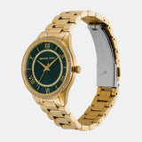 Michael Kors Lauryn Analog Green Dial Gold Steel Strap Watch for Women - MK4737 Authentic Buy Shop Now