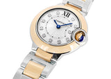 Cartier Ballon Bleu De Cartier Diamonds Silver Dial Two Tone Steel Strap Watch for Women - W3BB0026 Authentic Buy Shop Now