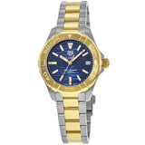 Tag Heuer Aquaracer Blue Dial Two Tone Steel Strap Watch for Women - WBD1325.BB0320 Authentic Buy Shop Now
