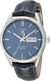 Tag Heuer Carrera Calibre 5 Automatic Blue Dial Blue Leather Strap Watch for Men - WAR201E.FC6292 Authentic Buy Shop Now