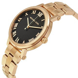 Michael Kors Noire Black Dial Rose Gold Steel Strap Watch for Women - MK3585 Authentic Buy Shop Now
