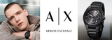 Armani Exchange Drexler Chronograph Black Dial Black Steel Strap Watch For Men - AX2639