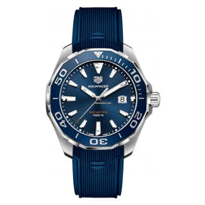 Tag Heuer Aquaracer Blue Dial Blue Rubber Strap Watch for Men - WAY111C.FT6155 Authentic Buy Shop Now
